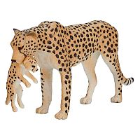 Фигурка Самка гепарда с детенышем Konik AMW2072