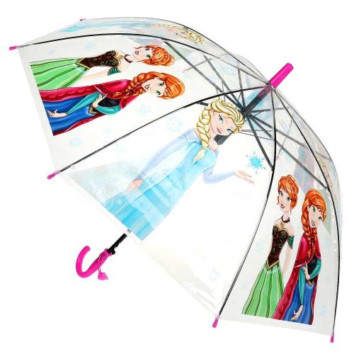 Детский зонт прозрачный полуавтомат Фрозен 50 см Играем Вместе UM50T-NFRZ