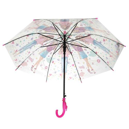 Детский зонт прозрачный полуавтомат Топ Модель 50 см Играем Вместе UM50T-TM фото 2